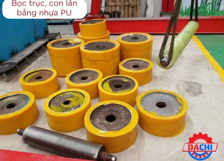 Bọc trục con lăn (Roller) bằng PU (Polyurethane)