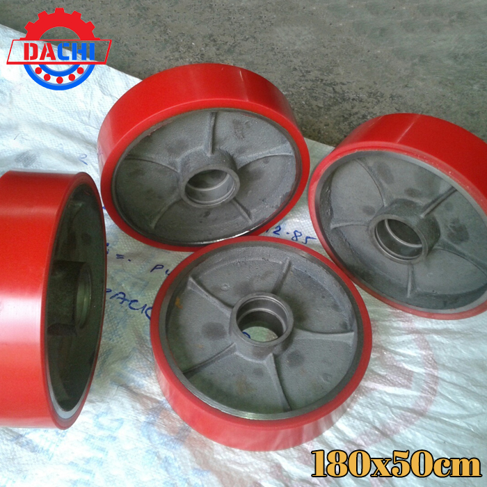 Bánh xe nâng tay chất liệu PU 180x50mm