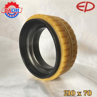 Bánh Lái PU Của Xe Nâng Điện EP 210 X 70mm có vân