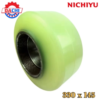 Bánh lái PU xe nâng điện NICHIYU 330x145mm