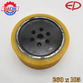 Bánh Lái xe nâng điện PU EP 260 x 105mm