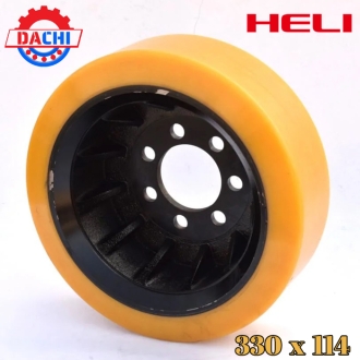 Bánh lái Xe Nâng Điện Pu Heli 330 x 114mm