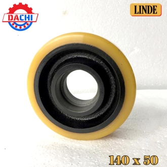 Bánh Phụ Xe Nâng Điện PU LINDE 140 x 50mm