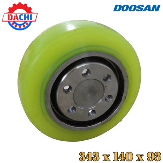 Bánh PU xe nâng điện Doosan 343x140x93mm