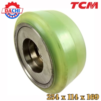 Bánh PU xe nâng điện hãng TCM 254x114x169mm