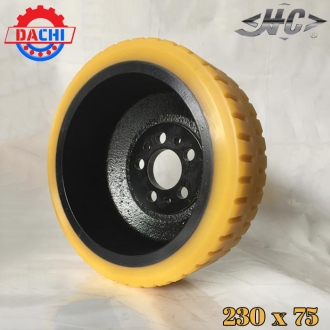 Bánh Xe Nâng Điện PU Hãng Hangcha 230 X 75mm loại có gờ