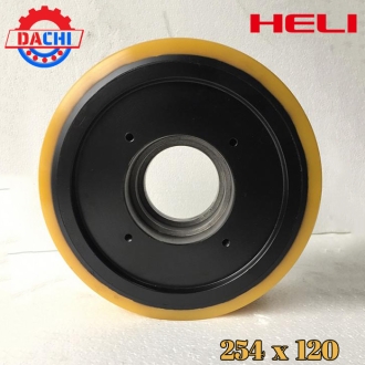 Bánh Xe Nâng Điện PU Heli 254 x 120mm