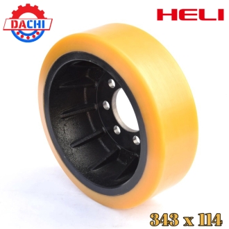 Bánh Xe Nâng Điện Pu Heli 343 x 114mm