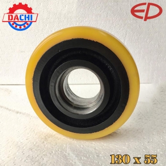 Bánh xe nâng điện PU hiệu EP 130 x 55-52mm