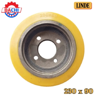 Bánh xe nâng điện PU Linde - bánh lái 230 x 90mm