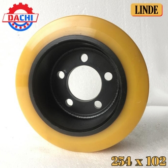 Bánh Xe Nâng Điện PU Linde - Bánh Lái 254 X 102mm