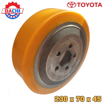 Bánh xe nâng điện PU Toyota 230 x 70 x 45mm