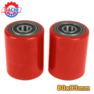 Bánh xe nâng tay đắp PU 80x93mm