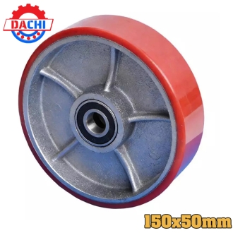 Bánh xe nâng tay bằng PU 150x50mm