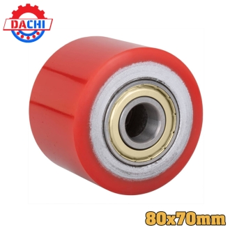 Bánh xe nâng tay PU 80x70mm