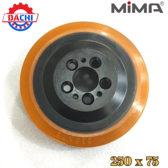 Bánh xe PU 250 x 75mm cho dòng xe nâng MIMA