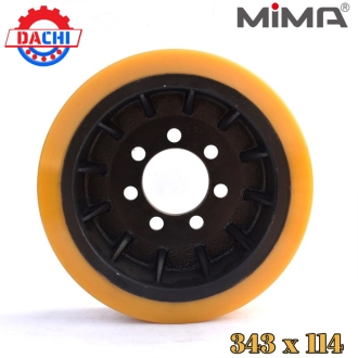 Bánh xe PU 343 x 114MM của xe nâng điện MIMA