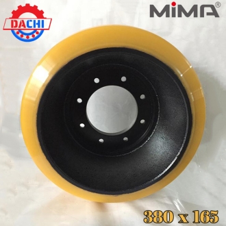 Bánh xe PU 380 x 165mm cho Xe Nâng Điện MIMA