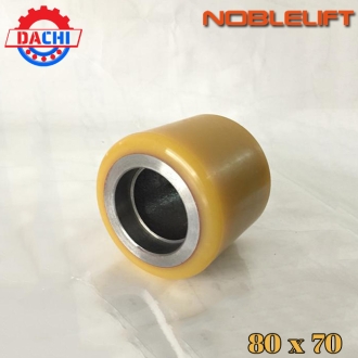 Bánh xe PU 80 x 70mm cho xe nâng Noblelift