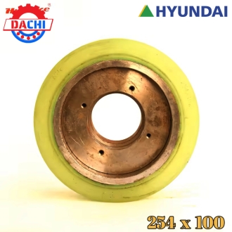 Bánh Xe PU Cho Xe Nâng Điện HYUNDAI 254 X 100mm