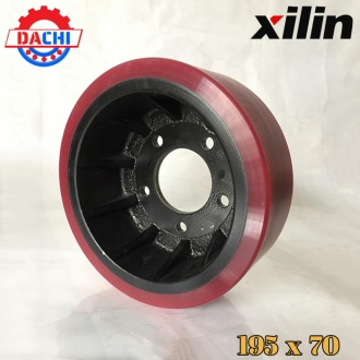 Bánh Xe PU dùng cho Xe Nâng Xilin 195 X 70mm