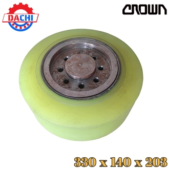 Phụ tùng Bánh lái xe nâng Crown PU 330 X 140 X 203mm