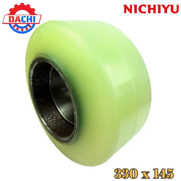 Bánh lái PU xe nâng điện NICHIYU 330x145mm