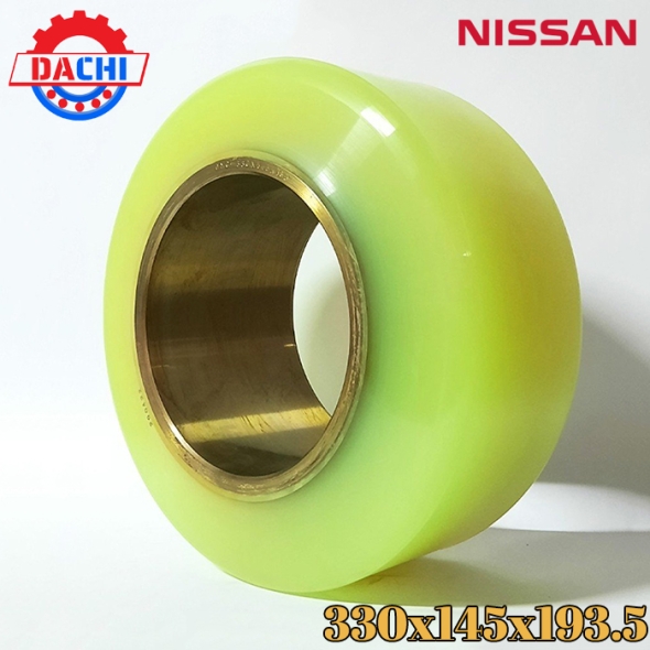 Bánh lái PU xe nâng điện Nissan 330x145x193.5mm