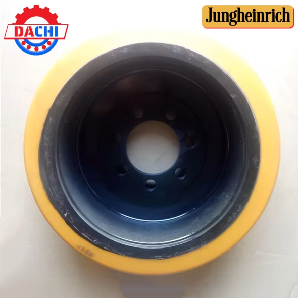 Bánh lái PU xe nâng Jungheinrich size 360x140mm