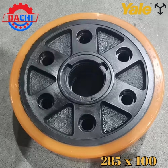 Bánh lái PU xe nâng Yale 285x100-40mm  