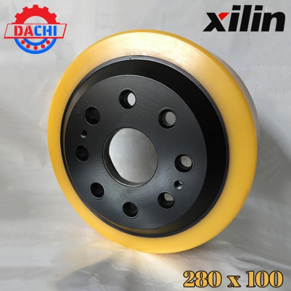 Bánh lái xe nâng điện Xilin 280 x 100-8 lỗ