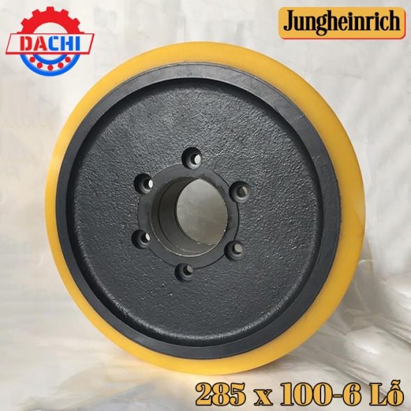 Bánh tải PU Xe Nâng Điện Jungheinrich 285 x 100-6 Lỗ