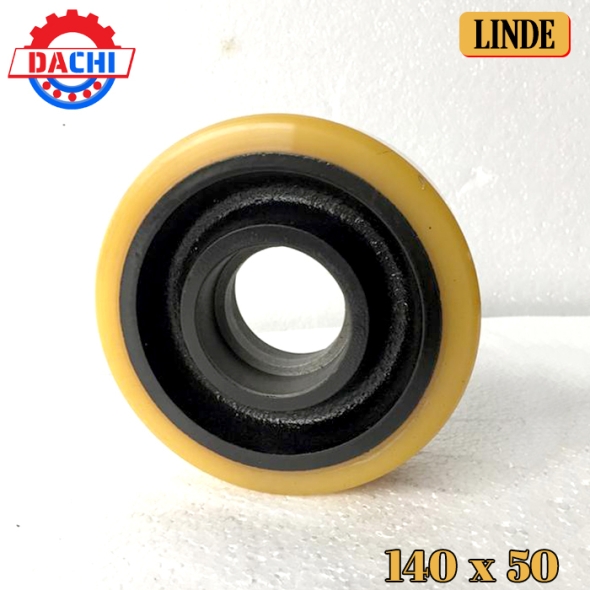 Bánh Phụ Xe Nâng Điện PU LINDE 140 x 50mm