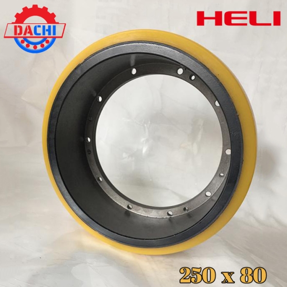Bánh PU của dòng xe nâng điện Heli 250 x 80mm