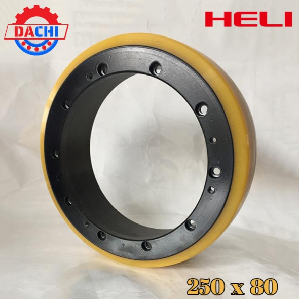 Bánh PU của dòng xe nâng điện Heli 250 x 80mm
