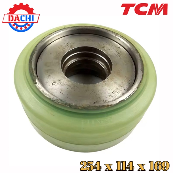 Bánh PU xe nâng điện hãng TCM 254x114x169mm