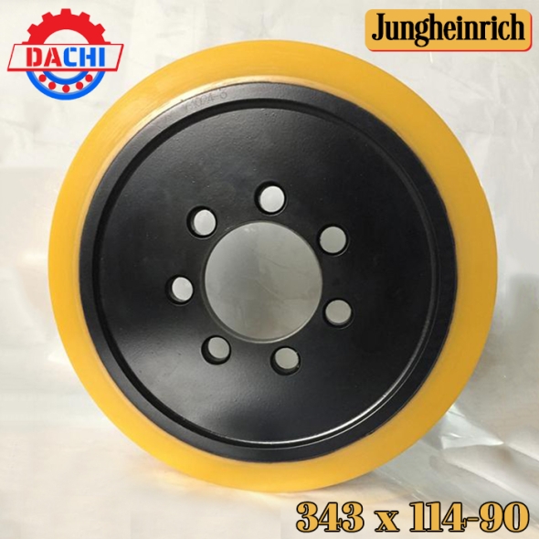Bánh lái Pu Xe Nâng Điện Jungheinrich 343 x 114-90mm