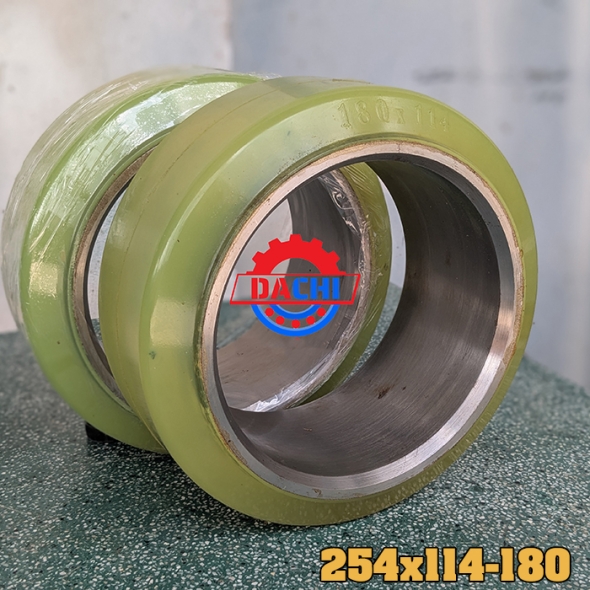 Bánh tải PU 254x114x180 xe nâng điện