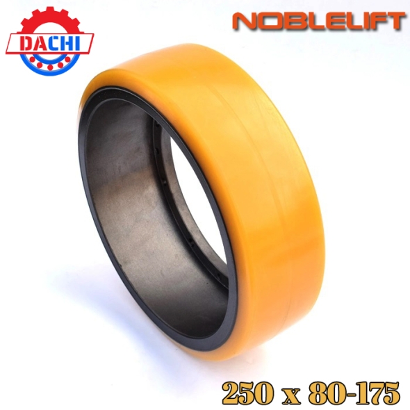  Bánh xe dẫn động PU của xe nâng Noblelift 250x80-175mm