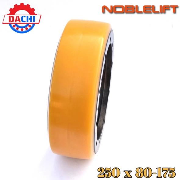 Bánh xe dẫn động PU của xe nâng Noblelift 250x80-175mm