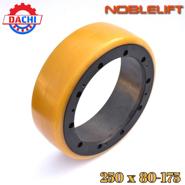  Bánh xe dẫn động PU của xe nâng Noblelift 250x80-175mm