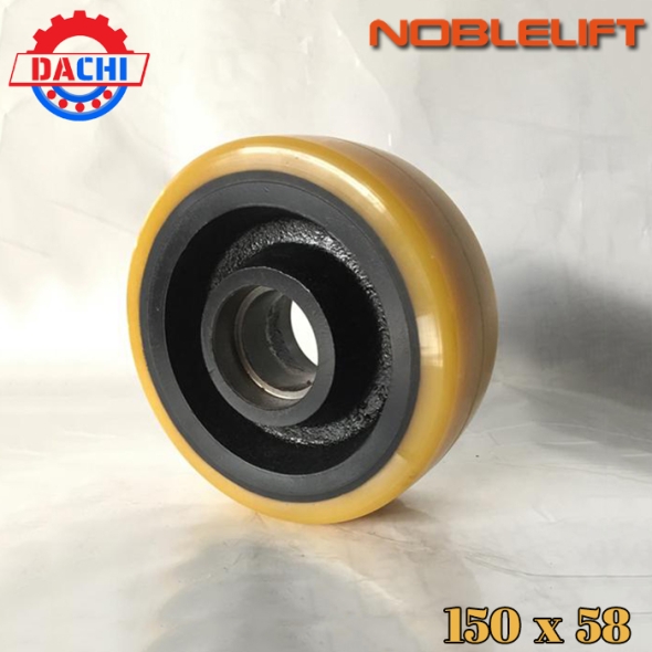 Bánh Xe nâng điện PU hãng Noblelift 150 x 58mm