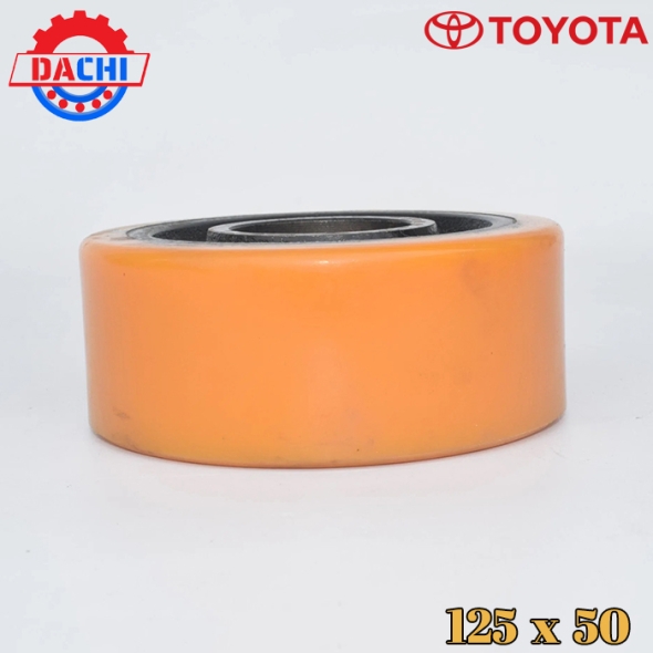 Bánh xe nâng điện PU hãng TOYOTA 125 x 50mm