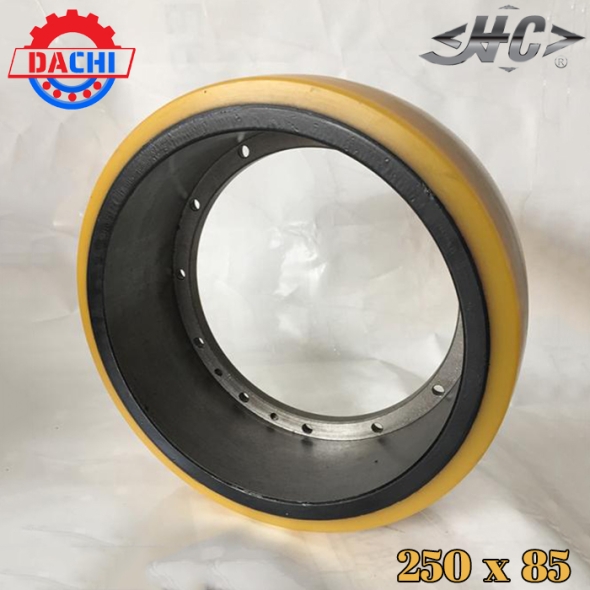 Bánh Xe Nâng Điện PU Hangcha 250 X 85mm 12 Lỗ