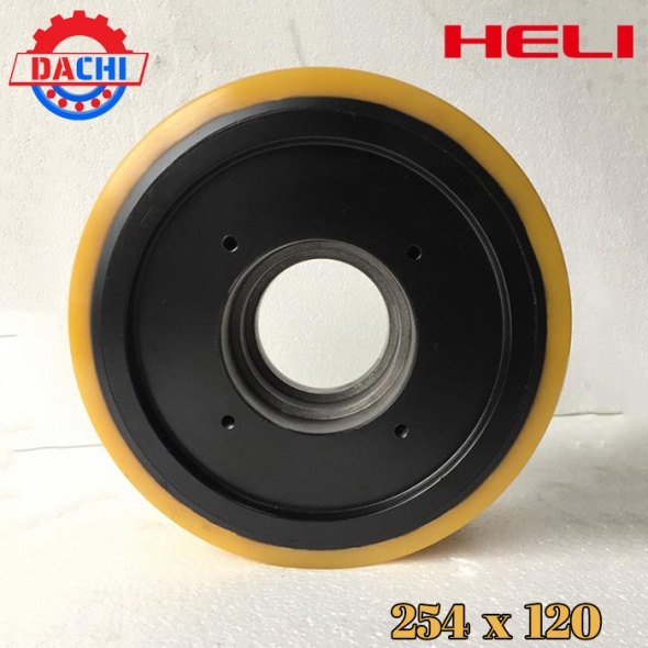 Bánh Xe Nâng Điện PU Heli 254 x 120mm