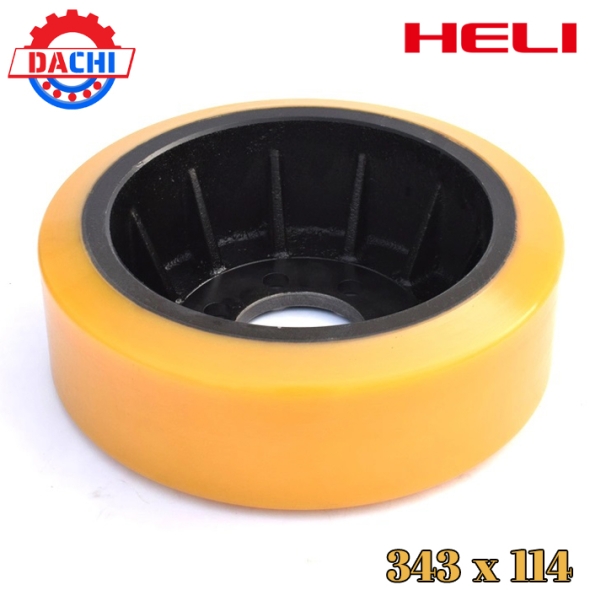 Bánh Xe Nâng Điện Pu Heli 343 x 114mm