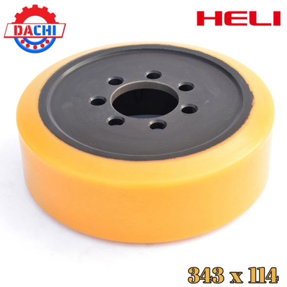 Bánh Xe Nâng Điện Pu Heli 343 x 114mm
