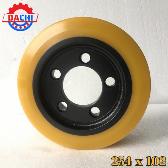 Bánh Xe Nâng Điện PU Linde - Bánh Lái 254 X 102mm