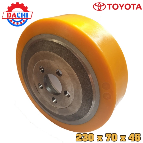 Bánh xe nâng điện PU Toyota 230 x 70 x 45mm
