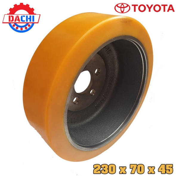 Bánh xe nâng điện PU Toyota 230 x 70 x 45mm
